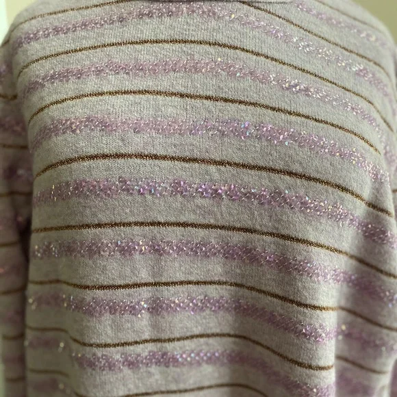 J. Crew Sequin Stripe Supersoft Yarn Sweater - Picture 4 of 9